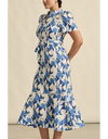 Cable Dress Azure Bouquet