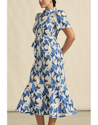 Cable Dress Azure Bouquet