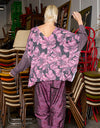 Calla Reversible Knit Pink/Snake Sleeve
