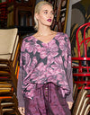 Calla Reversible Knit Pink/Snake Sleeve