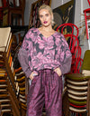 Calla Reversible Knit Pink/Snake Sleeve