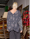 Calla Reversible Knit Brass/Green Sleeve