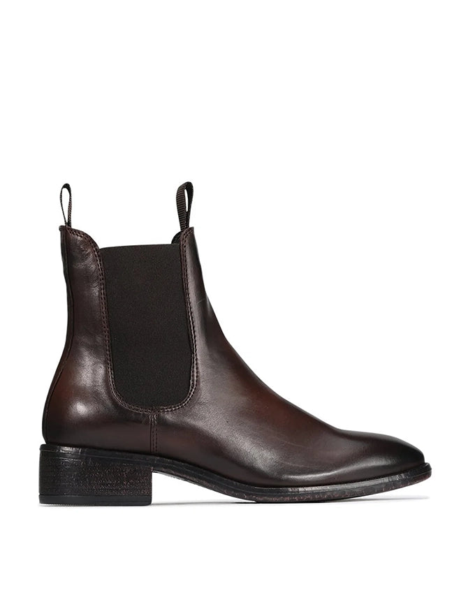 Celina Leather Boot Chestnut