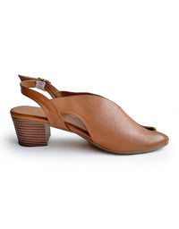 Ceyda Heel Sandals Tan