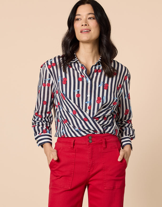 Cherry Stripe Shirt