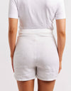 Clio Shorts White Linen