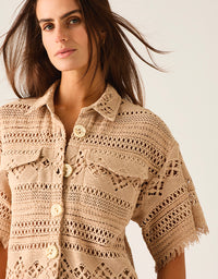 Daniela Textured Shirt Almond