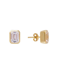 White Crystal Cocktail Studs