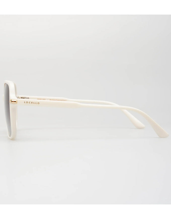 Desi Sunglasses - White Linen