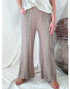 Donna Linen Pants Taupe