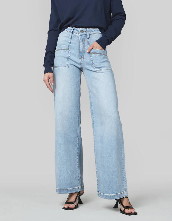 Jodi Wide Leg Jeans Sunbleach