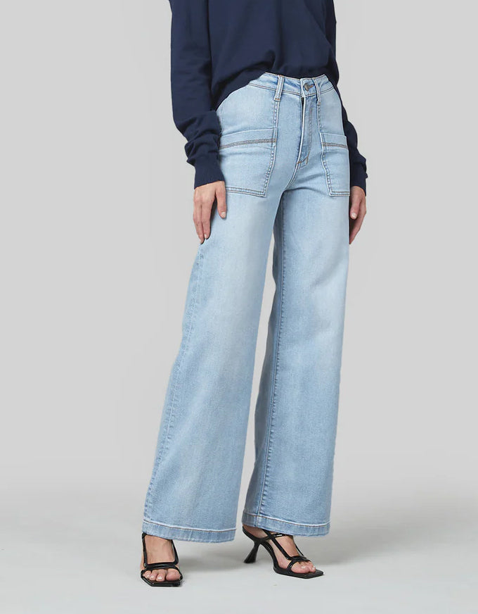 Jodi Wide Leg Jeans Sunbleach