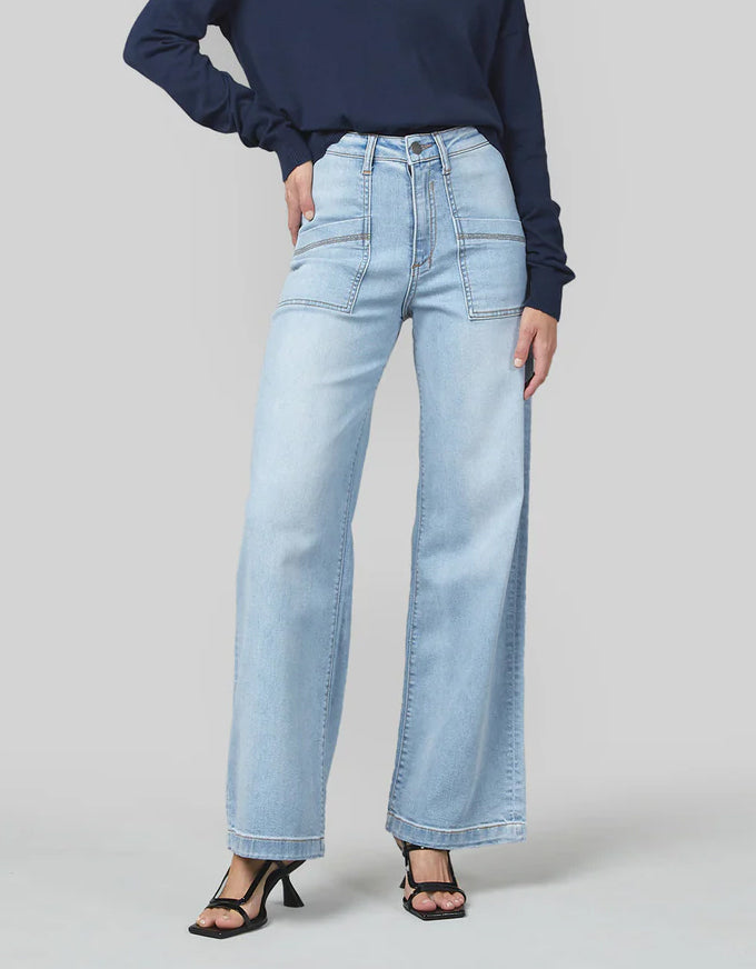 Jodi Wide Leg Jeans Sunbleach
