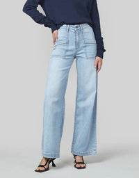 Jodi Wide Leg Jeans Sunbleach