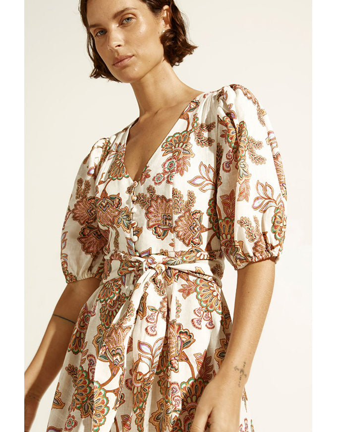 Ebb Dress K'gari Cream