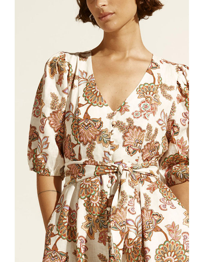 Ebb Dress K'gari Cream