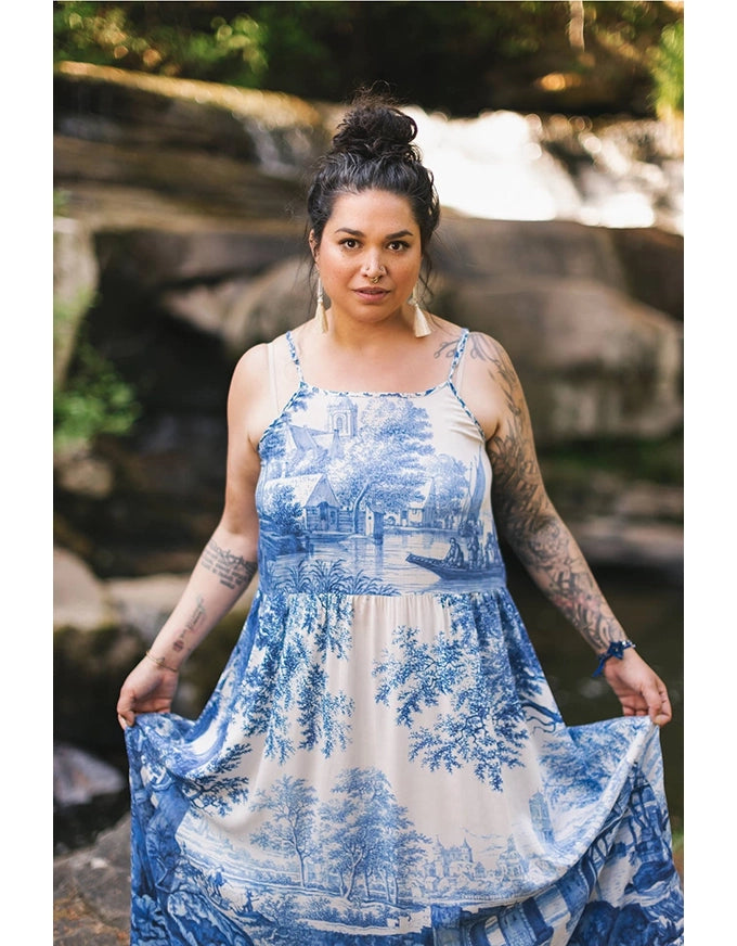 Let The Light In Pixie Long Bamboo Slip Dress
