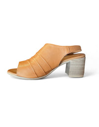 Edwina Heels Tan Leather