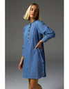 Elocution Dress Light Washed Denim