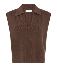 Enes Knit Vest Chestnut