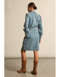 Opal Dress Light Washed Denim