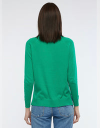 Essential V Knit Emerald