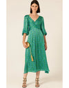 Ethereal Eden Midi Dress Emerald