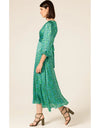 Ethereal Eden Midi Dress Emerald