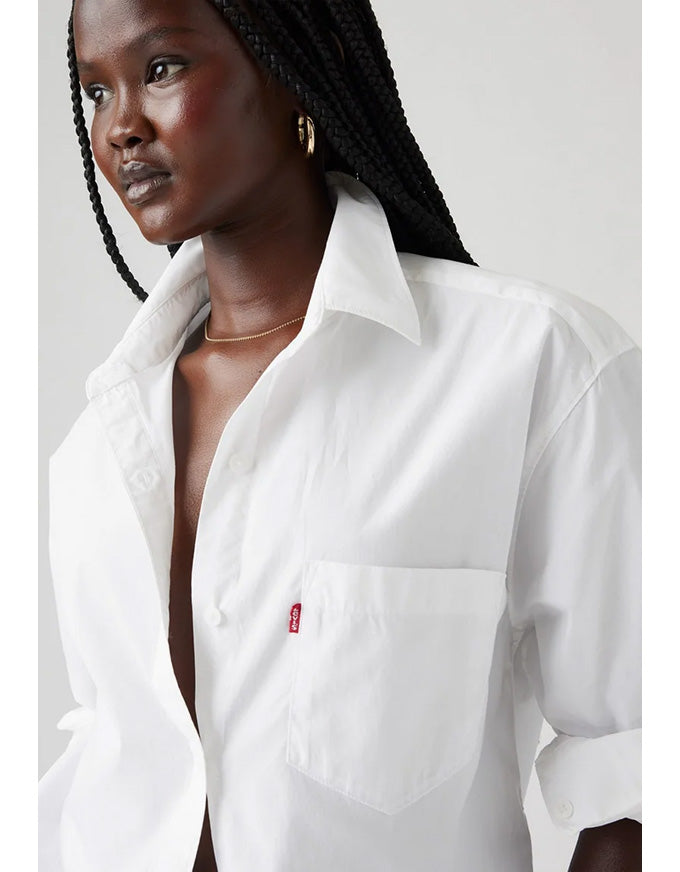 Harlie Boyfriend Shirt White
