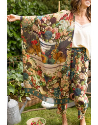 Stay Gold Floral Bamboo Scarf