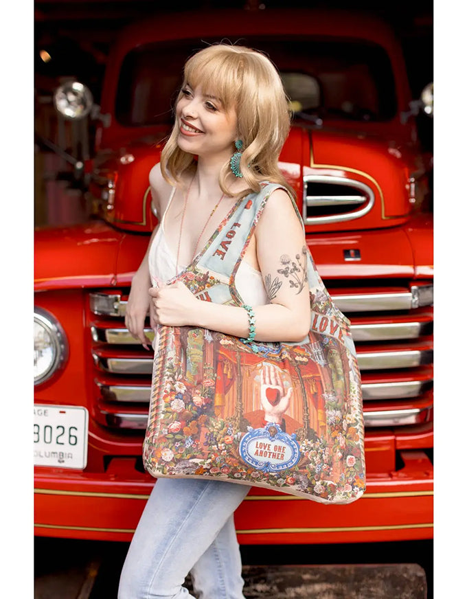Love Language Linen Tote