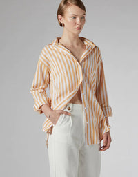 Finley Loose Shirt Yellow Stripe