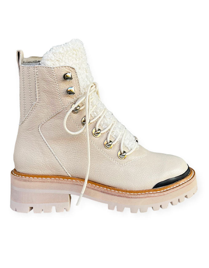 Fisher Boots Nougat Tumble Leather