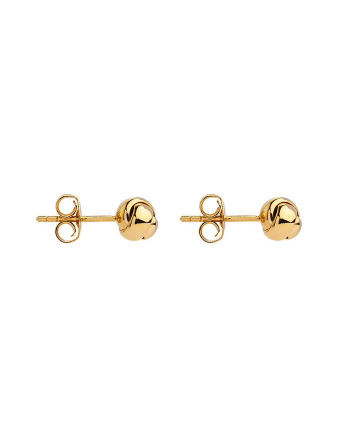 Floret Yellow Gold Knot Stud Earring