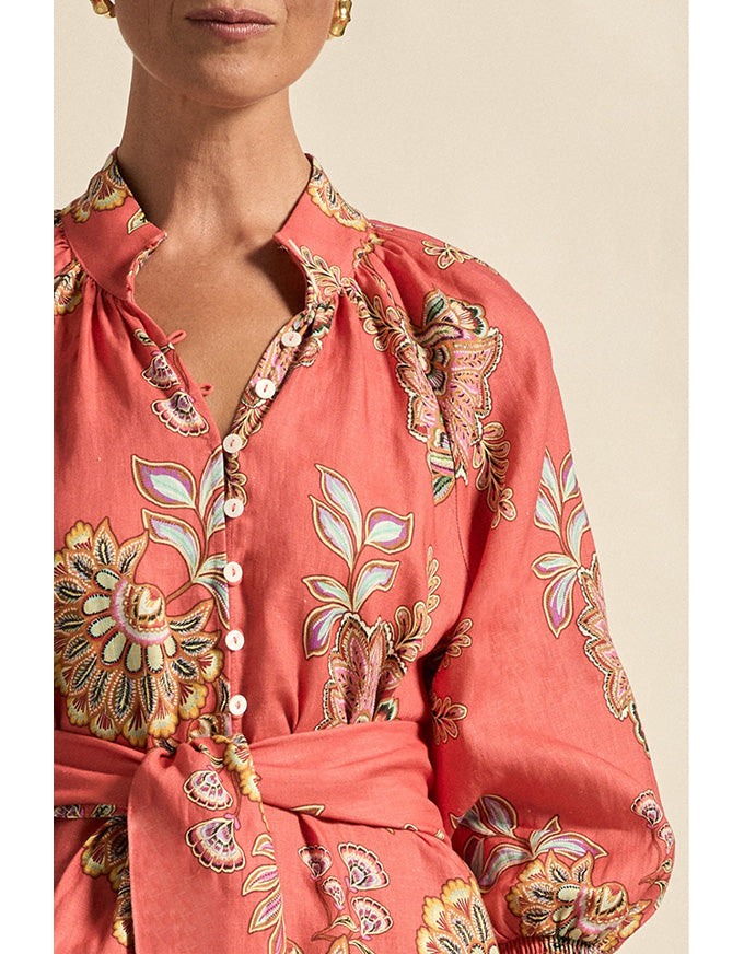 Flourish Dress - Kgari Melon