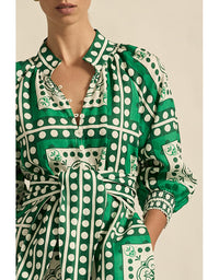 Flourish Dress - Parrot Scarf