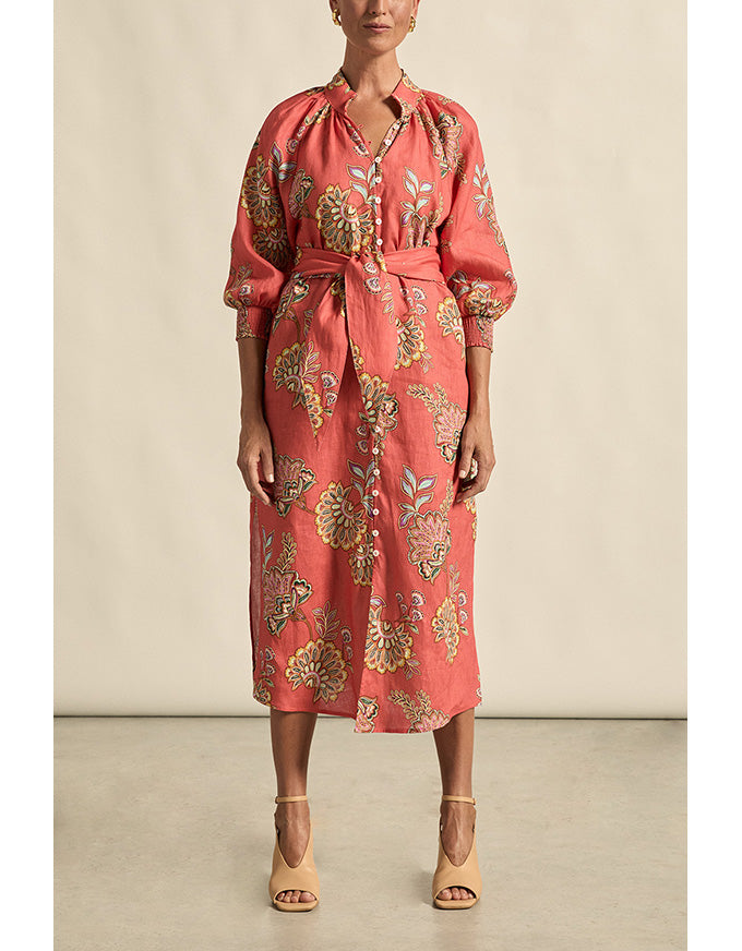 Flourish Dress - Kgari Melon