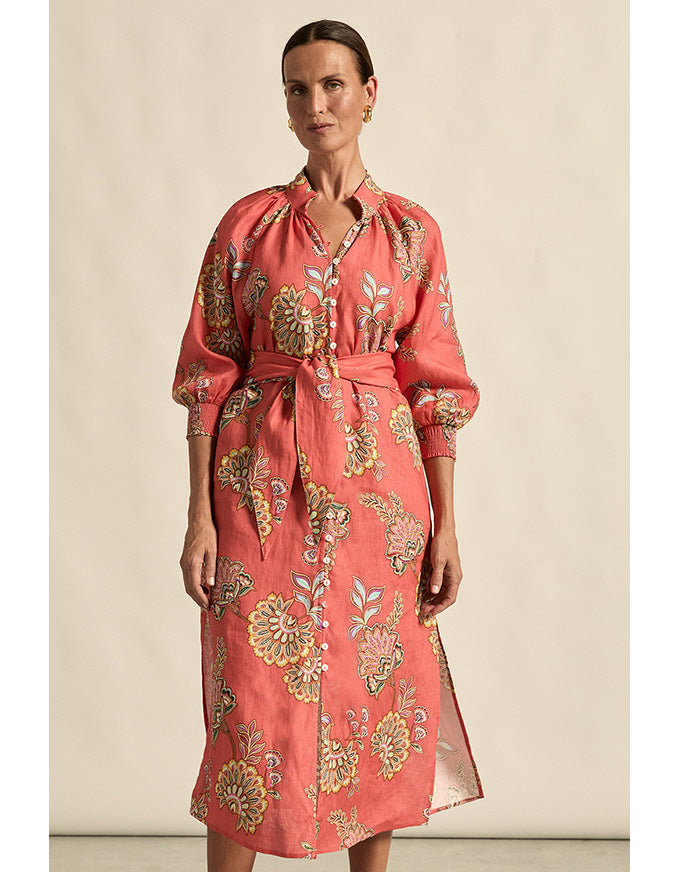 Flourish Dress - Kgari Melon