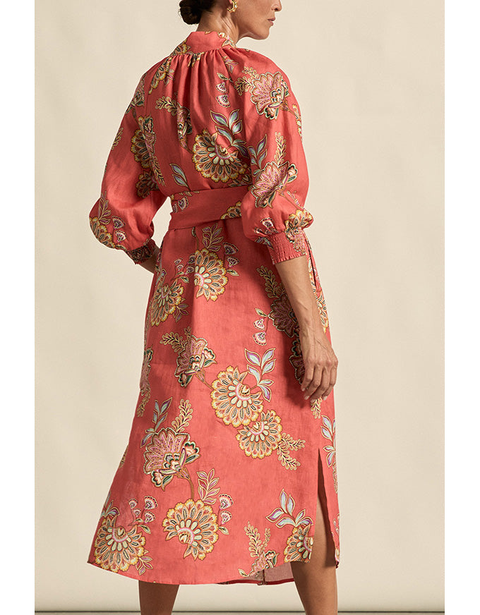 Flourish Dress - Kgari Melon