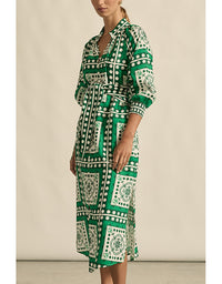 Flourish Dress - Parrot Scarf