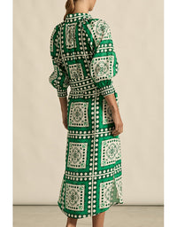  Flourish Dress - Parrot Scarf