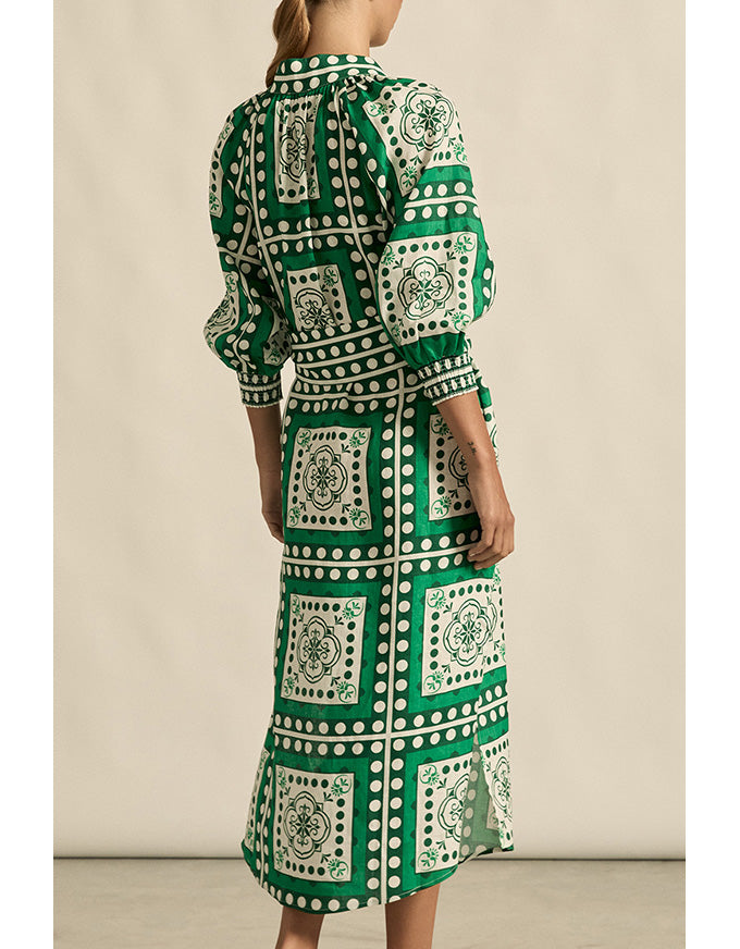 Flourish Dress - Parrot Scarf