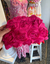 Flower Clutch Hot Pink