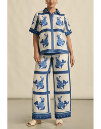 Gesture Pant Azure Collage
