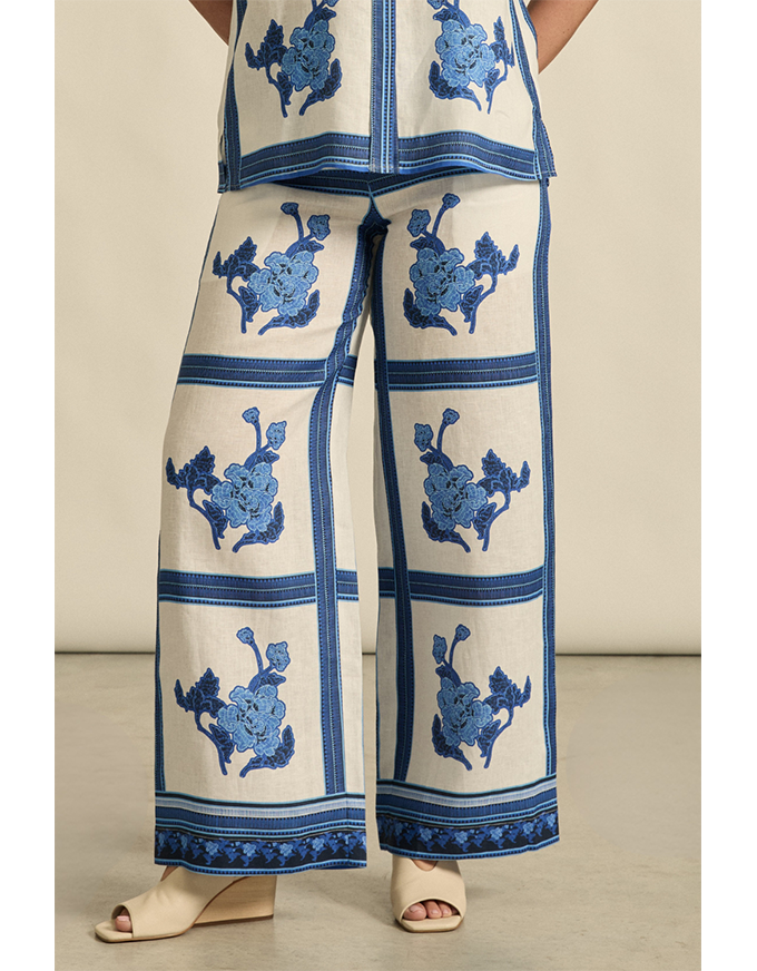 Gesture Pant Azure Collage