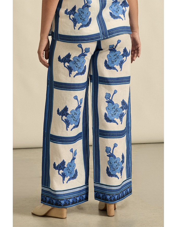 Gesture Pant Azure Collage