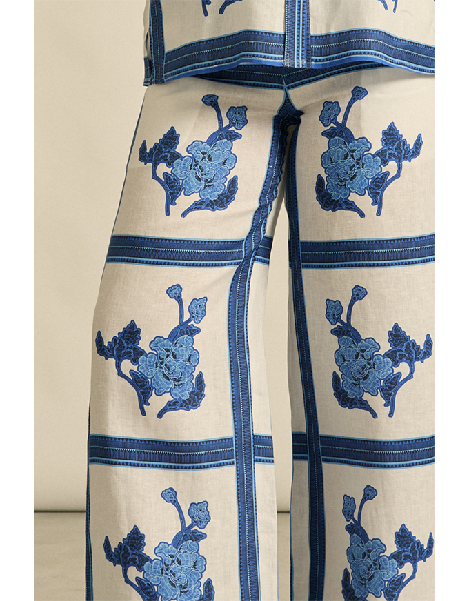 Gesture Pant Azure Collage