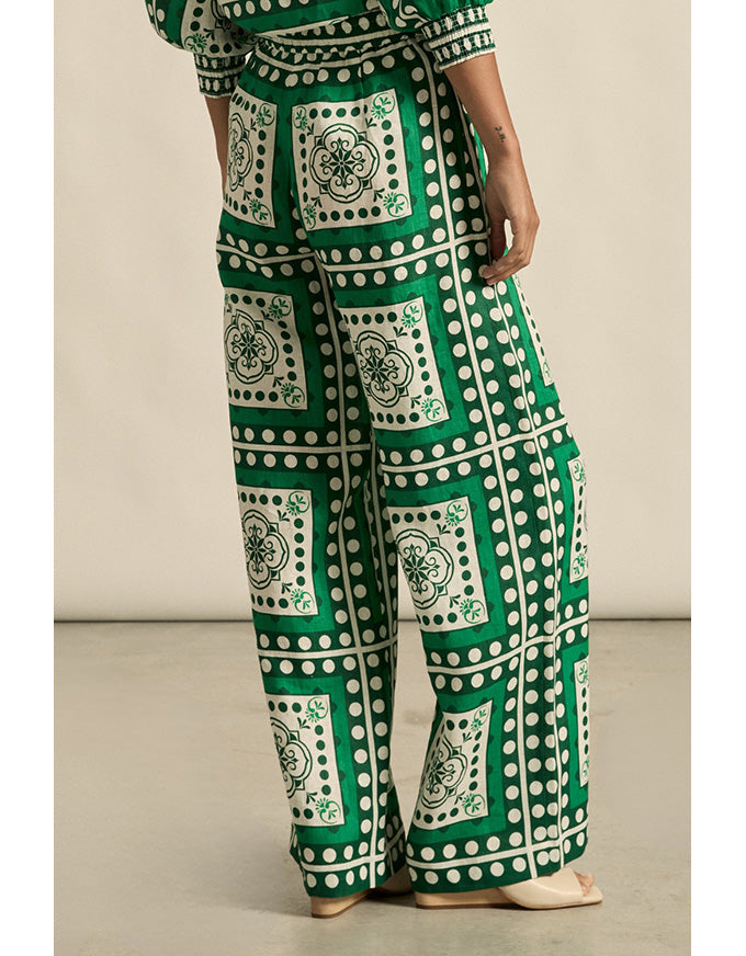 Gesture Pant - Parrot Scarf