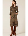 Gino Shirtmaker Dress Black/Tan Geo