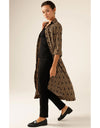 Gino Shirtmaker Dress Black/Tan Geo